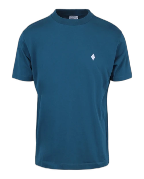 Marcelo Burlon Cross Logo T-shirt Blue