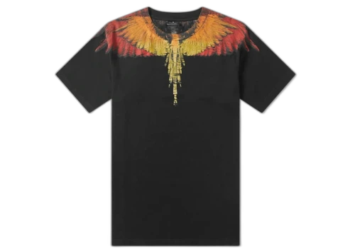Marcelo Burlon Wing T-Shirt Black Orange