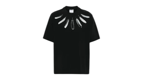 Marcelo Burlon Feather Necklace Tee Black/Grey