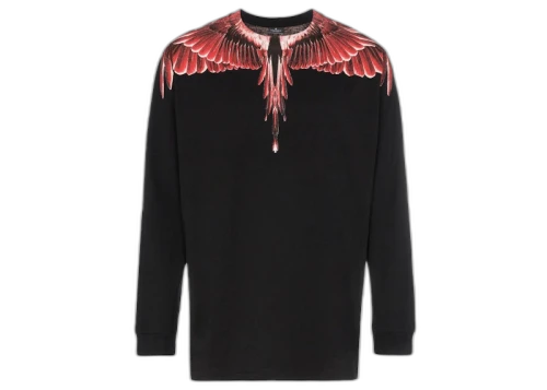 Marcelo Burlon Wing L/S T-Shirt Black Red