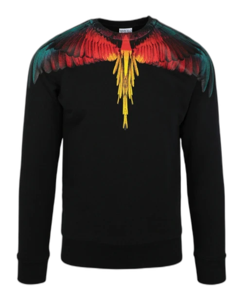 Marcelo Burlon Icon Wings Crewneck Sweatshirt Black