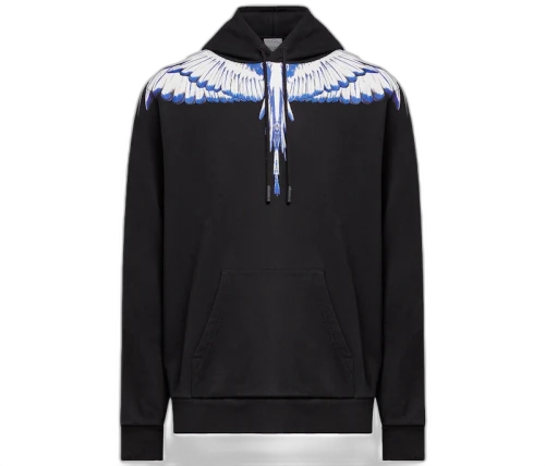 Marcelo Burlon Wings Hoodie Black/Blue/White