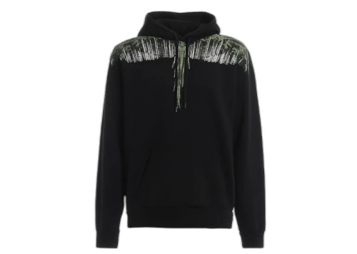 Marcelo Burlon Wood Wing Hoodie Black Green