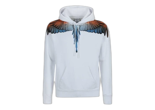 Marcelo Burlon Wings Hoodie White/Red/Blue