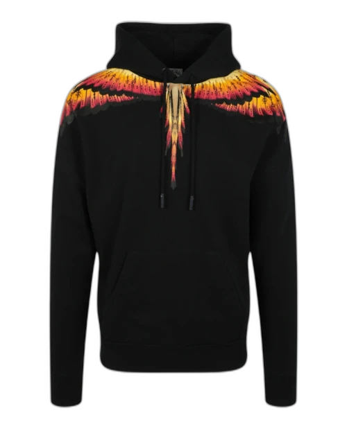 Marcelo Burlon Solfolk Wings Hoodie Black