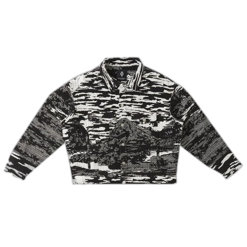 Marcelo Burlon All Over Print Mountains Jacket 'Black/White'