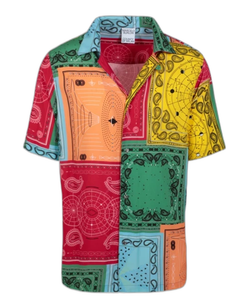 Marcelo Burlon Bandana Print Shirt Multi