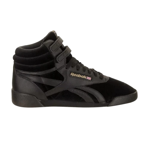 Reebok Freestyle High Big Kid 'Velvet - Black Gold'