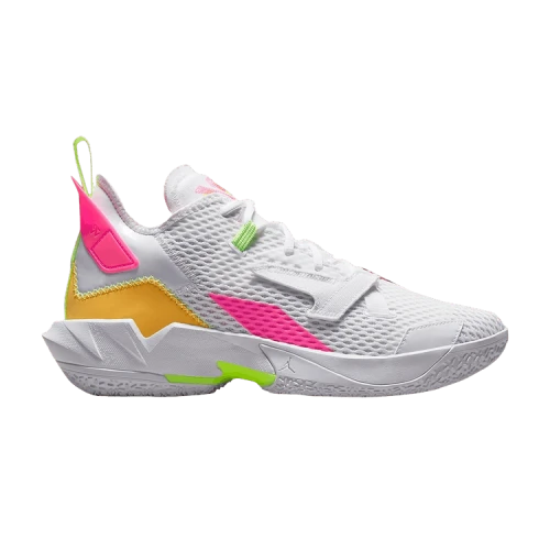 Air Jordan Why Not Zer0.4 'White Citron Pulse Hyper Pink'