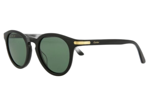 Cartier Round Sunglasses Black/Black/Green (CT0010S-30002132-004)
