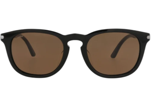Cartier Square-Frame Acetate Sunglasses Black Black Brown (CT0011SA-30002167-004)