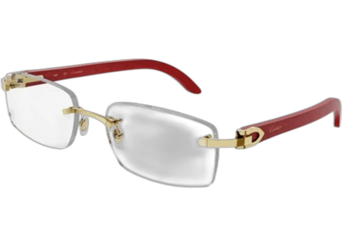 Cartier Decor C de Cartier Sunglasses Gold/Red (CT0052o-006-FR)