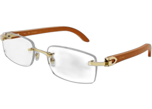 Cartier Decor C de Cartier Sunglasses Gold/Brown (CT0052o-008-FR)