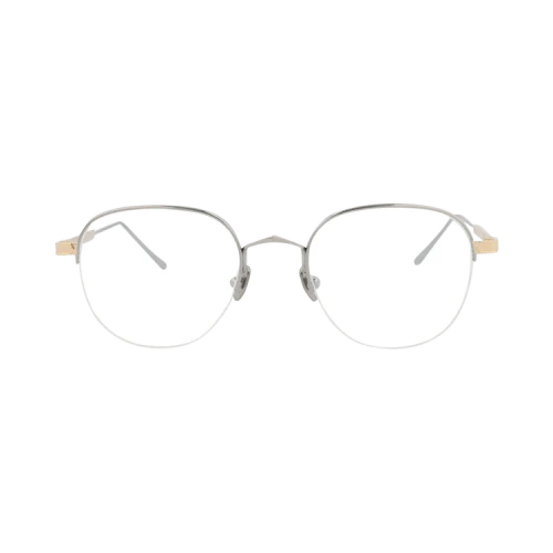 Cartier Round Eyeglasses Ruthenium Gold Transparent (CT0164O-30003046-003)