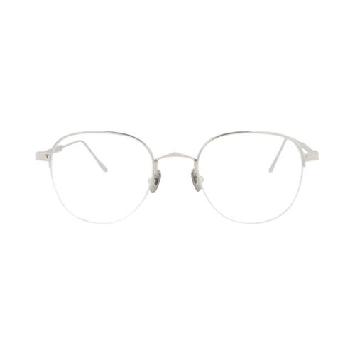Cartier Round Eyeglasses Silver Silver Transparent (CT0164O-30003046-004)