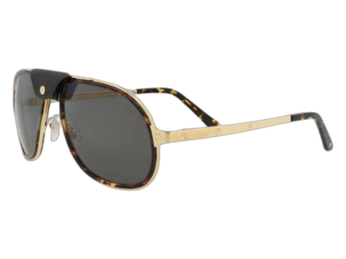 Cartier Aviator Sunglasses Havana Gold Grey (CT0241S-30009001-004)