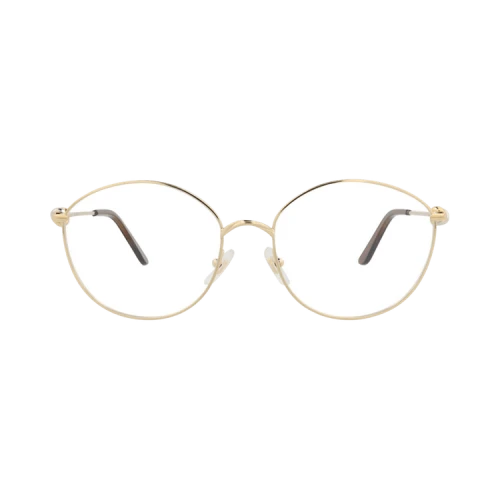 Cartier Photochromic Round-Frame Metal Optical Frames 'Gold Gold Transparent'