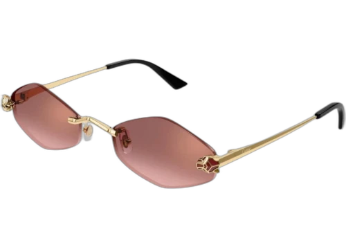 Cartier Panthere de Cartier Sunglasses Gold/Red (CT0433S-006-FR)