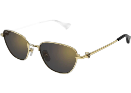 Cartier Signature C de Cartier Sunglasses Gold/Grey (CT0469S-001-FR)