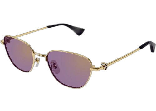Cartier Signature C de Cartier Sunglasses Gold/Violet (CT0469S-004-FR)