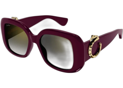 Cartier Panthere de Cartier Sunglasses Burgundy/Grey (CT0471S-004-FR)