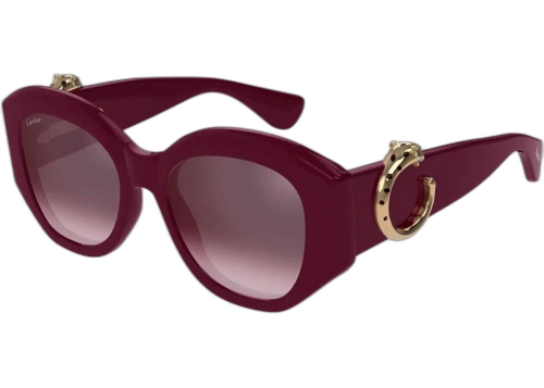 Cartier Panthere de Cartier Sunglasses Burgundy/Red (CT0502S-004-FR)