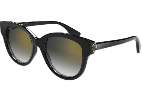 Cartier Signature C de Cartier Sunglasses Black/Green (CT0506S-001-FR)