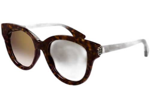 Cartier Signature C de Cartier Sunglasses Havana/Brown (CT0506S-002-FR)