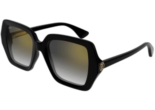 Cartier Signature C de Cartier Sunglasses Black/Grey (CT0507S-001-FR)