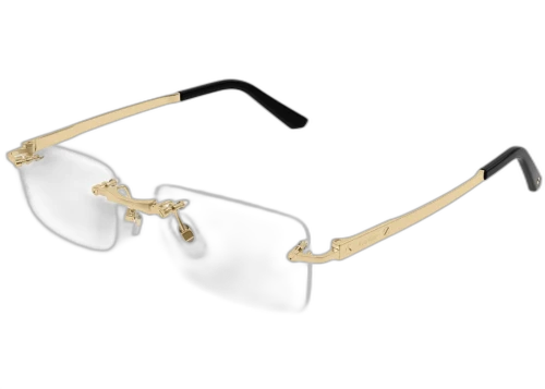 Cartier Santos de Cartier Sunglasses Gold/TITANIUM (CT0511o-001-FR)
