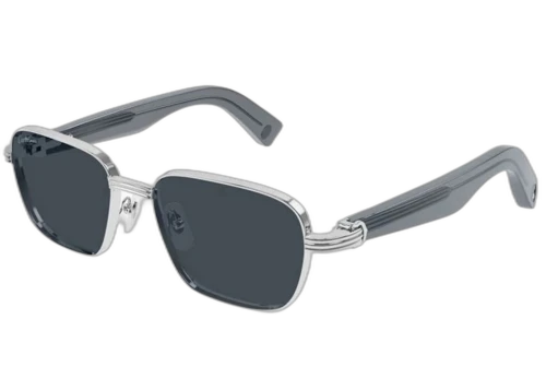 Cartier Premiere de Cartier Sunglasses Silver/Blue/Grey (CT0538S-008-FR)