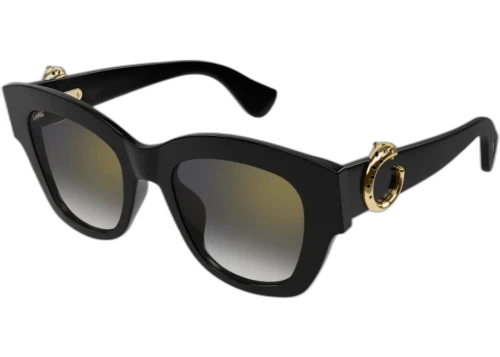 Cartier Panthere de Cartier Sunglasses Black/Grey (CT0547S-001-FR)