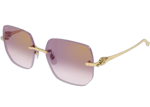 Cartier Panthere de Cartier Sunglasses Gold/Violet (CT0549S-004-FR)