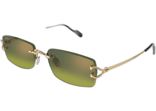Cartier Decor C de Cartier Sunglasses Gold/Green (CT0550S-006-FR)