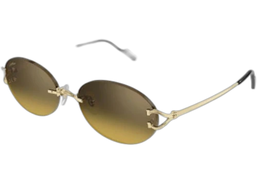 Cartier Decor C de Cartier Sunglasses Gold/Brown (CT0551S-009-FR)