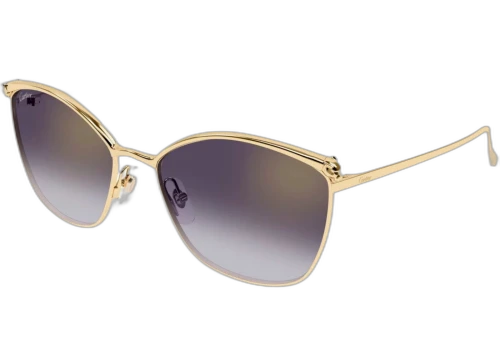 Cartier Panthere de Cartier Sunglasses Gold/Violet (CT0595S-004-FR)
