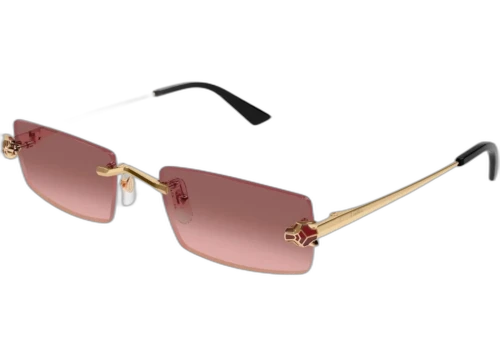 Cartier Panthere de Cartier Sunglasses Gold/Red (CT0598S-004-FR)