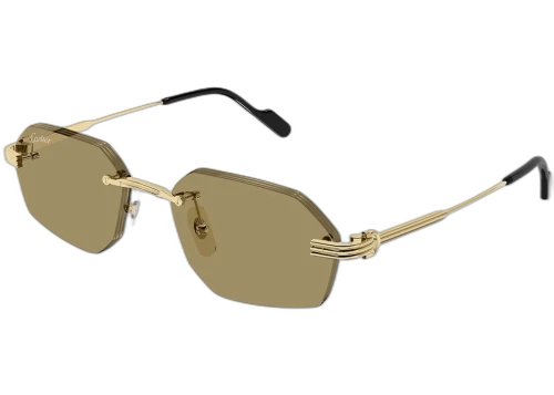 Cartier Premiere de Cartier Sunglasses Gold/Brown (CT0616S-002-FR)
