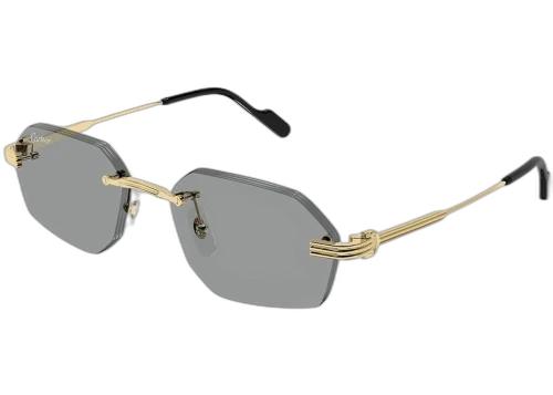 Cartier Premiere de Cartier Sunglasses Gold/Grey (CT0616S-004-FR)