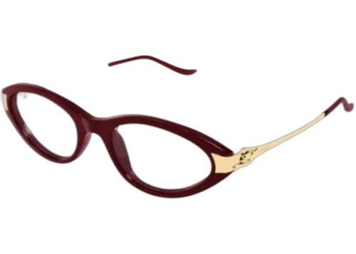 Cartier Panthere de Cartier Sunglasses Burgundy/Gold (CT0633o-003-FR)