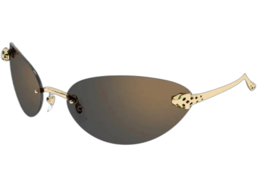 Cartier Panthere de Cartier Sunglasses Gold/Grey (CT0635S-001-FR)