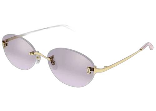 Cartier Signature C de Cartier Sunglasses Gold/Pink (CT0642SA-003-FR)