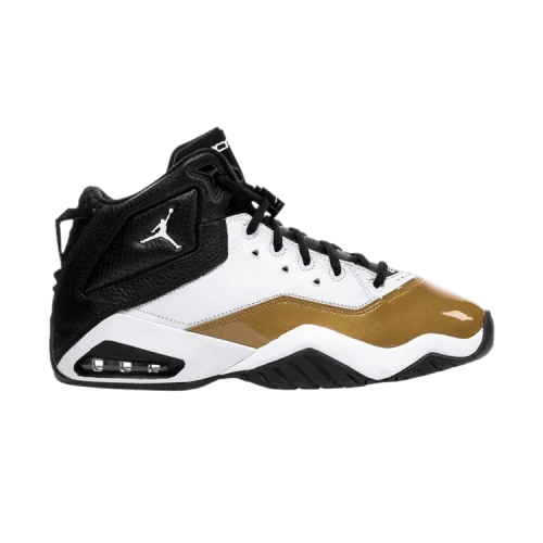 Jordan B'Loyal White Black Metallic Gold