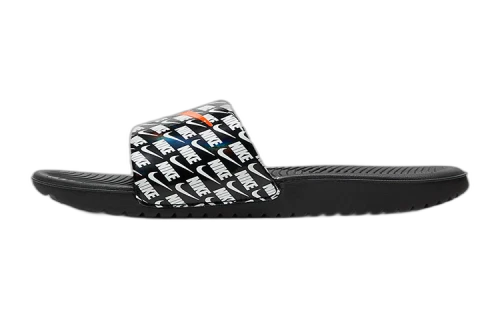 (PS) Nike Kids' Kawa Slide SE 2 Black/White/Orange