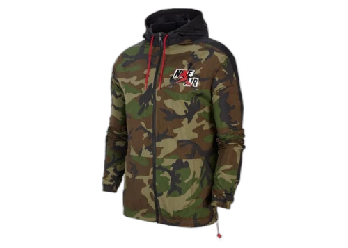 Jordan Jumpman Classics Camo Windbreaker Jacket Medium Olive