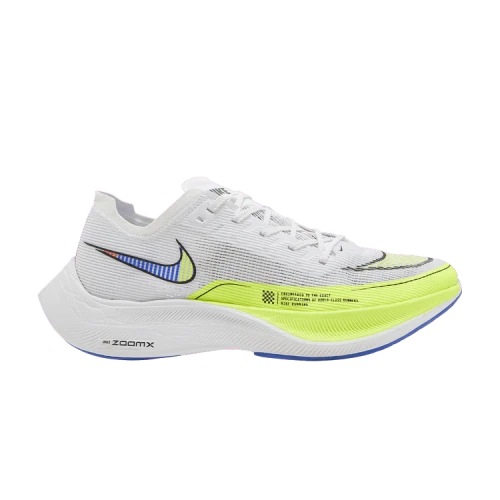 Nike ZoomX Vaporfly Next% 2 White Volt Racer Blue