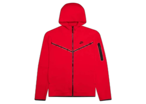 Nike Sportswear Kids' Tech Fleece Full-Zip Hoodie University Red/Black