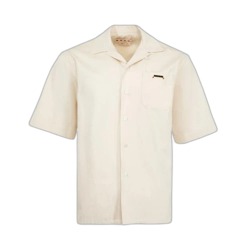Marni Denim Short-Sleeve Shirt 'Off White'