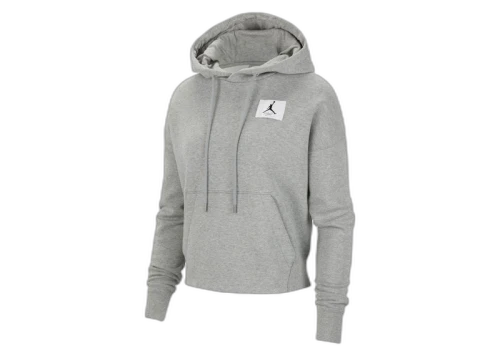 Jordan Womens Flight Hoodie Dark Grey Heather
