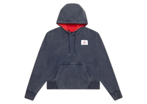 Jordan Womens Flight Hoodie Midnight Navy/University Red